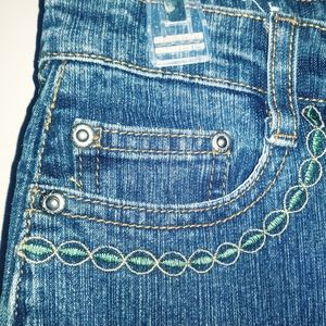 Adolfo Jeans Sz 4P Embroidered